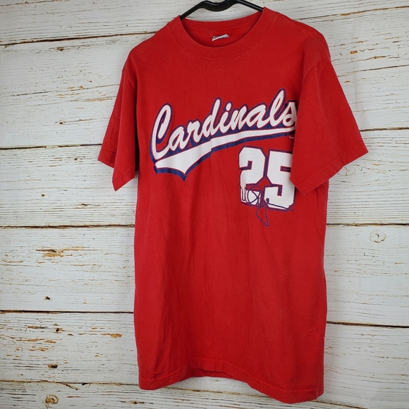 Vintage True Fan Cardinals McGuire T Shirt - Picture 3 of 6